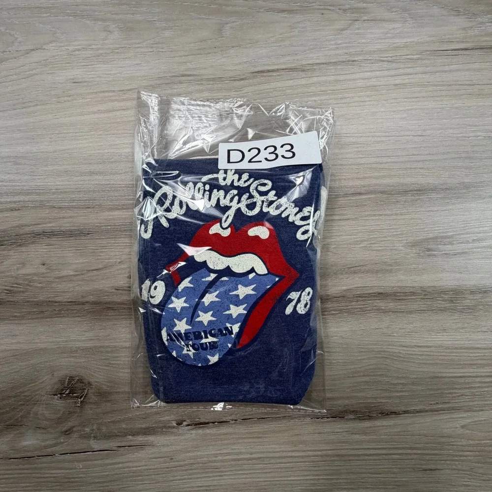 The Rolling Stones Girls Blue 1978‎ American Tour Graphic Ringer Dress Size 6/6X - Picture 9 of 9